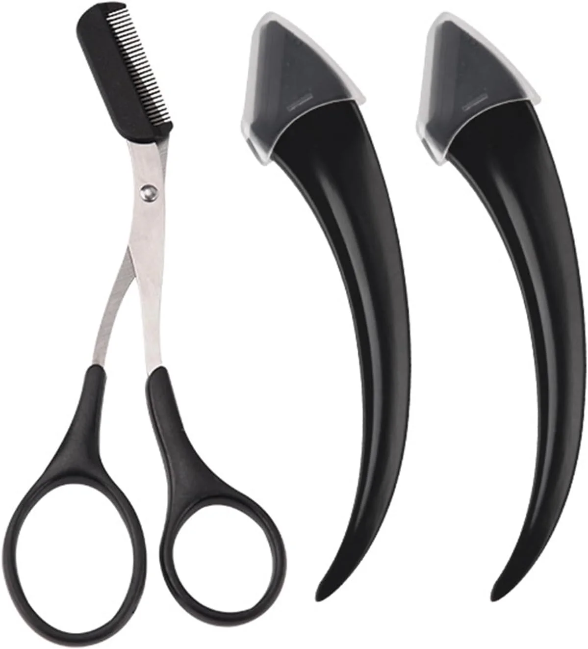 ست قیچی ابرو 3 تکه برای آقایان و بانوان، موچین ابرو استیل ضد زنگ ست قیچی ابرو 3 تکه برای آقایان و بانوان، موچین ابرو استیل ضد زنگ