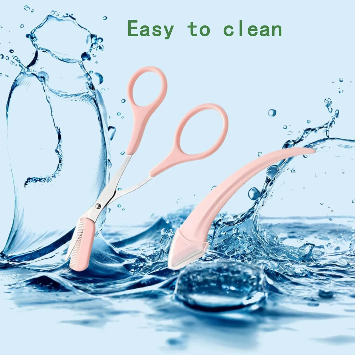 6PCS Eyebrow Trimmer Set - Stainless Steel Curved Razor, Scissors with Comb - Precision Beauty Tool for Men and Women - Easy Hair Removal - Suitable for All Skin Types 6PCS Eyebrow Trimmer Set - Stainless Steel Curved Razor, Scissors with Comb - Precision Beauty Tool for Men and Women - Easy Hair Removal - Suitable for All Skin Types