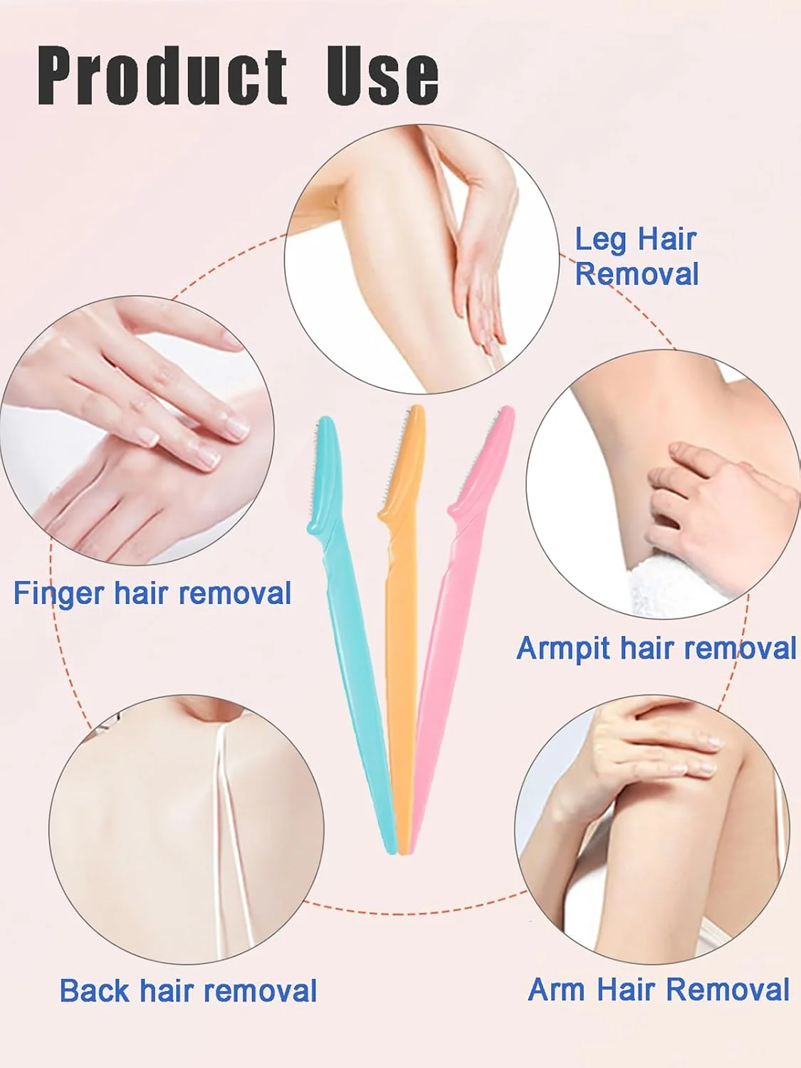 تیغ ابرو و صورت 30 عددی برای زنان و مردان - موزن و اصلاح کننده چند منظوره با پوشش محافظ - لایه بردار موهای صورت - استفاده آسان تیغ ابرو و صورت 30 عددی برای زنان و مردان - موزن و اصلاح کننده چند منظوره با پوشش محافظ - لایه بردار موهای صورت - استفاده آسان