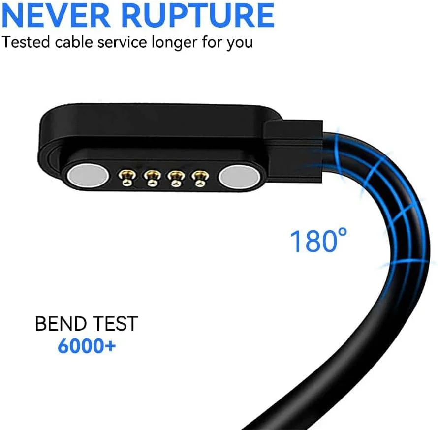 Lamshaw Compatible with K52 Smartwatch Charger, 100cm Magnetic USB Charging Cable Replacement Charger Cable Compatible with LIGE K52/SUNKTA K52/Linwear K52/EIGIIS K52 Smart Watch (Black) Lamshaw Compatible with K52 Smartwatch Charger, 100cm Magnetic USB Charging Cable Replacement Charger Cable Compatible with LIGE K52/SUNKTA K52/Linwear K52/EIGIIS K52 Smart Watch (Black)