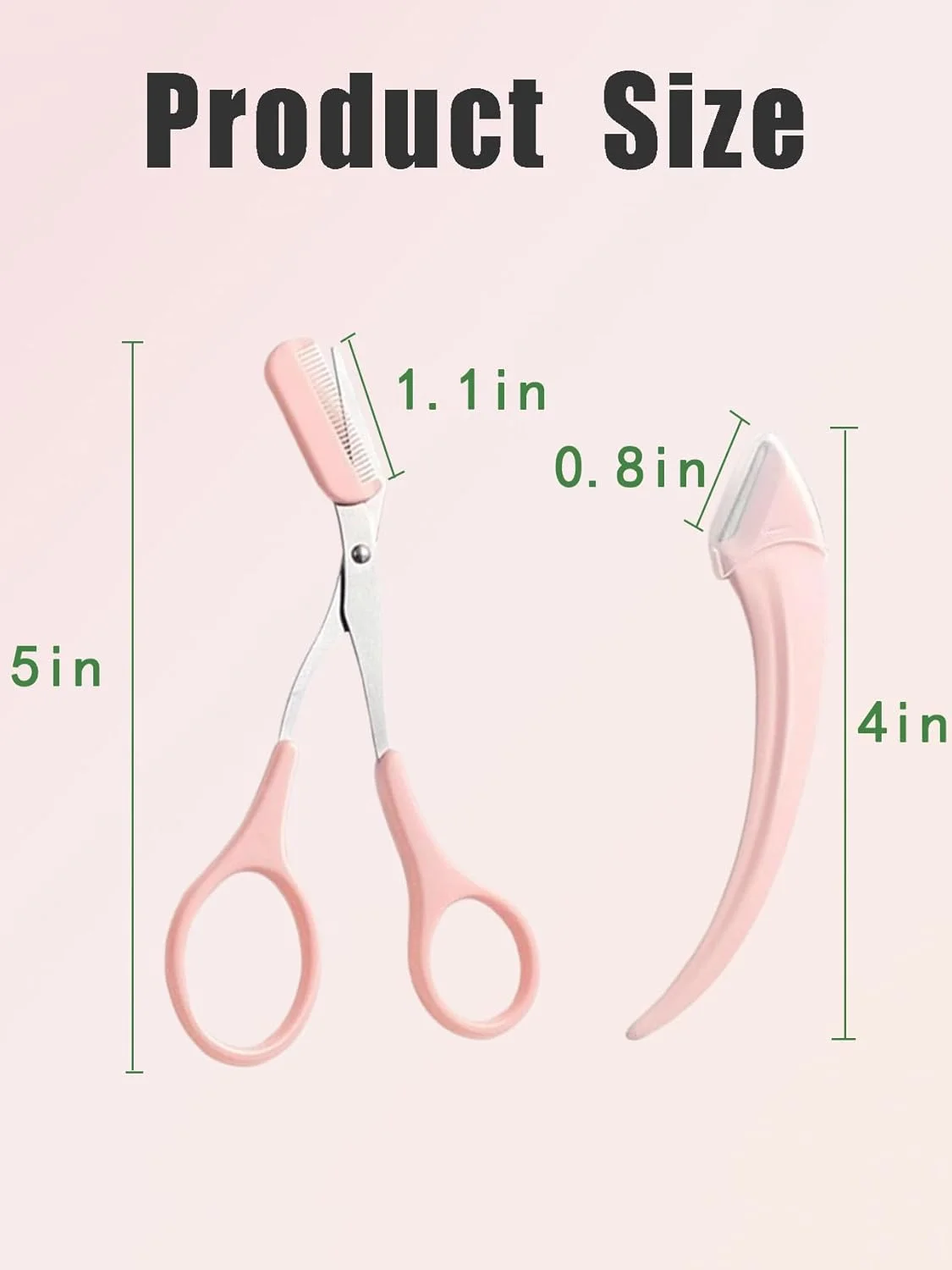 6PCS Eyebrow Trimmer Set - Stainless Steel Curved Razor, Scissors with Comb - Precision Beauty Tool for Men and Women - Easy Hair Removal - Suitable for All Skin Types 6PCS Eyebrow Trimmer Set - Stainless Steel Curved Razor, Scissors with Comb - Precision Beauty Tool for Men and Women - Easy Hair Removal - Suitable for All Skin Types