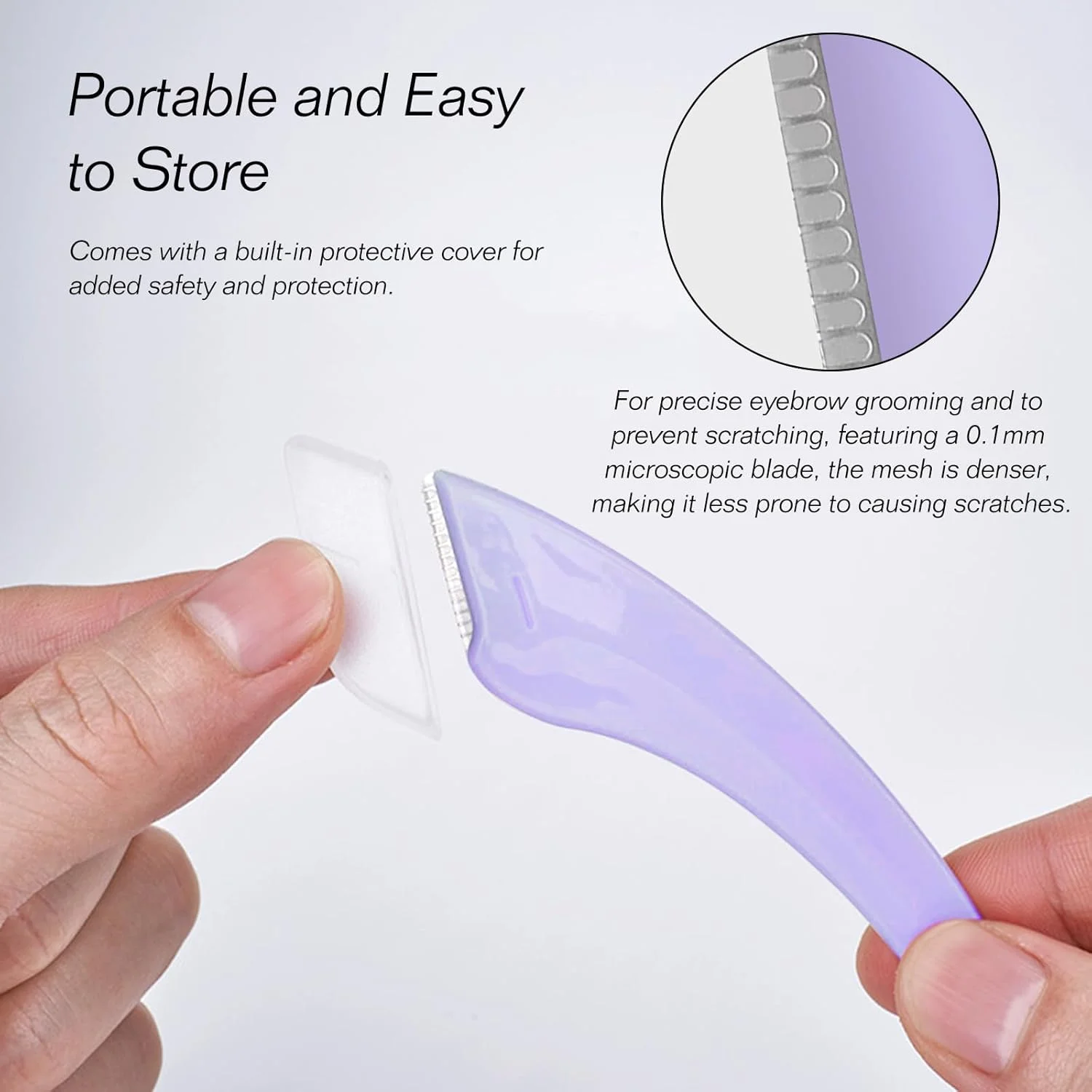 ست قیچی و موچین ابرو حرفه ای 6 تکه با شانه کوچک - قیچی های استیل ضد زنگ، اصلاح کننده، اپیلاتور، موبر و کاتر اصلاح ابرو (سفید+بنفش+صورتی) ست قیچی و موچین ابرو حرفه ای 6 تکه با شانه کوچک - قیچی های استیل ضد زنگ، اصلاح کننده، اپیلاتور، موبر و کاتر اصلاح ابرو (سفید+بنفش+صورتی)