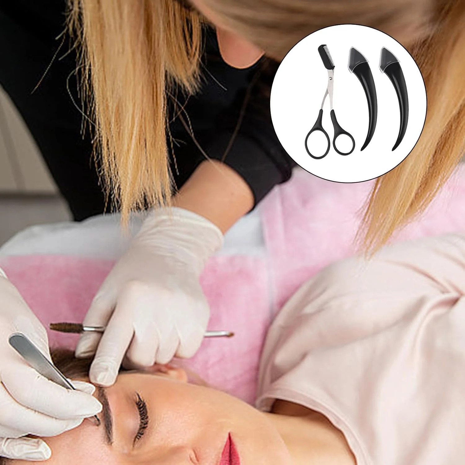 ست قیچی ابرو 3 تکه برای آقایان و بانوان، موچین ابرو استیل ضد زنگ ست قیچی ابرو 3 تکه برای آقایان و بانوان، موچین ابرو استیل ضد زنگ