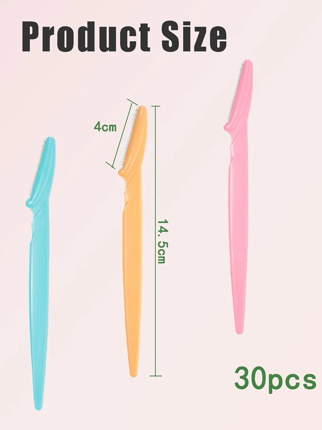 تیغ ابرو و صورت 30 عددی برای زنان و مردان - موزن و اصلاح کننده چند منظوره با پوشش محافظ - لایه بردار موهای صورت - استفاده آسان تیغ ابرو و صورت 30 عددی برای زنان و مردان - موزن و اصلاح کننده چند منظوره با پوشش محافظ - لایه بردار موهای صورت - استفاده آسان