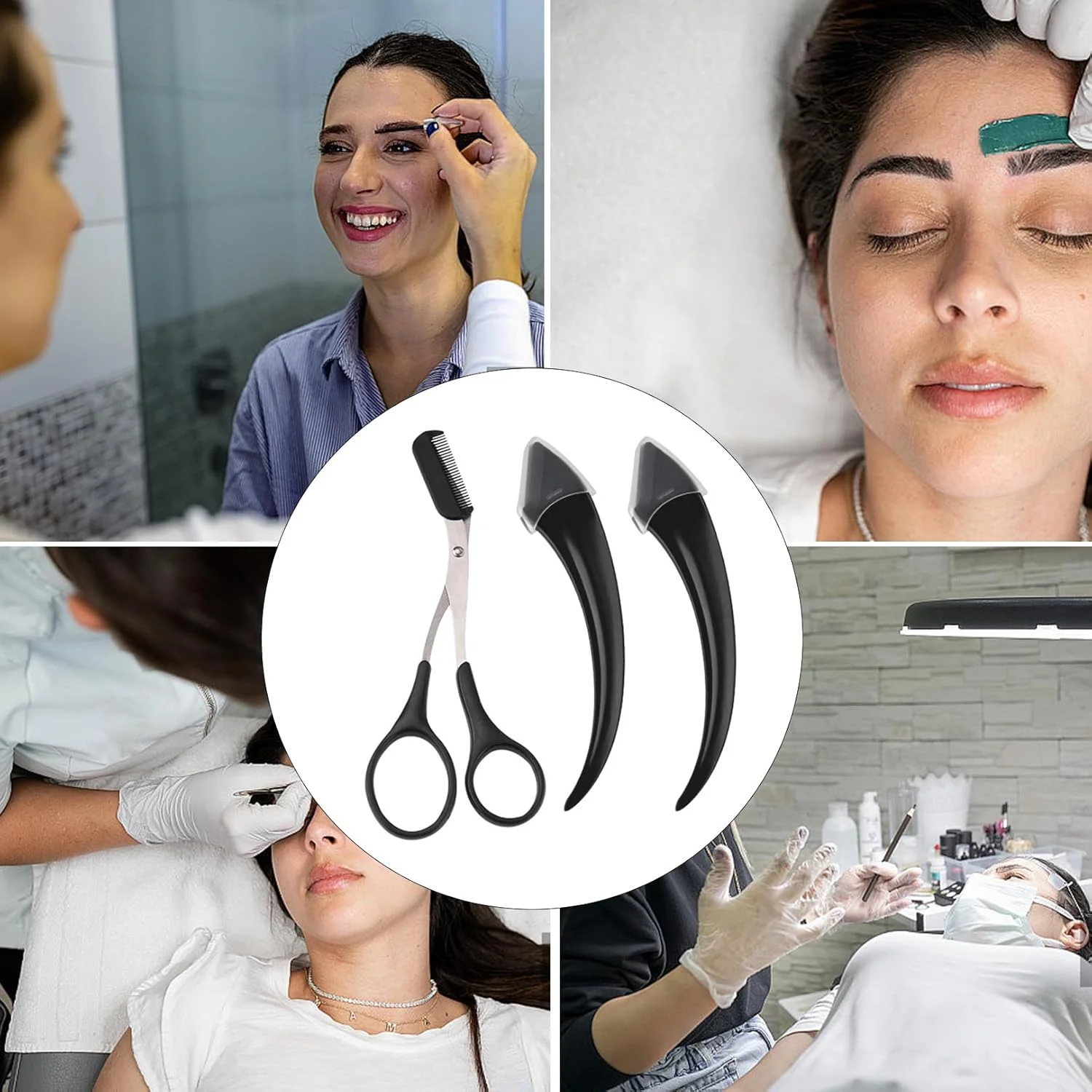 ست قیچی ابرو 3 تکه برای آقایان و بانوان، موچین ابرو استیل ضد زنگ ست قیچی ابرو 3 تکه برای آقایان و بانوان، موچین ابرو استیل ضد زنگ