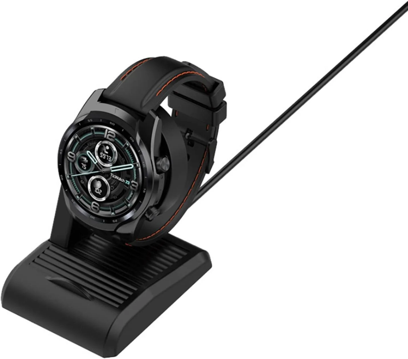 آداپتور شارژر داک ساعت هوشمند SKEIDO کابل شارژ USB برای Ticwatch proX/Ticwatch E3/Ticwatch pro3 LTE