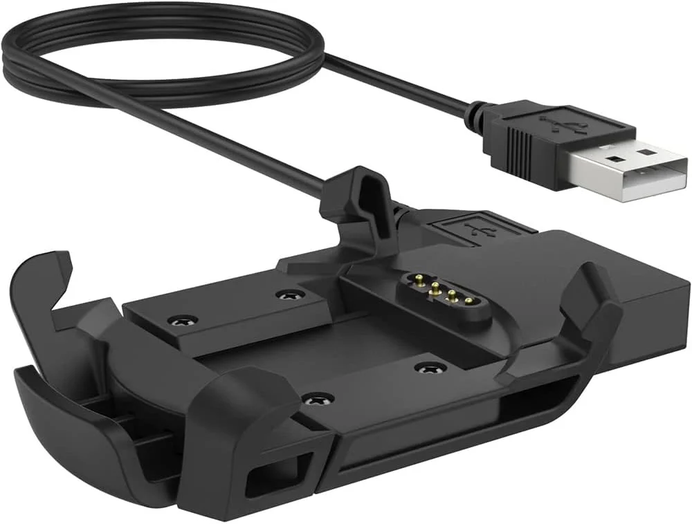 شارژر ساعت هوشمند برای Garmin Fenix 3، برای Fenix 3 Sapphire، برای Fenix 3 HR، برای Quatix 3، برای Tactix Bravo، برای ساعت هوشمند D2 Bravo، کابل شارژ USB گیره 100 سانتی متری، لوازم جانبی ردیاب تناسب اندام