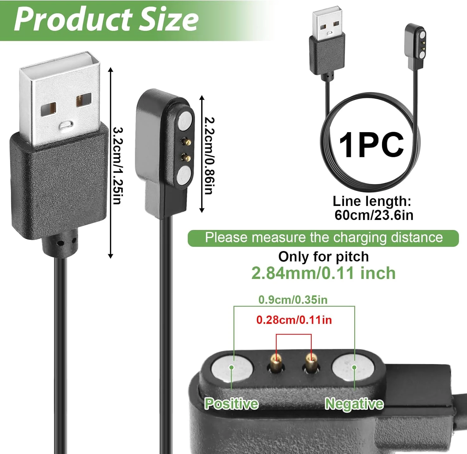 شارژر مغناطیسی ساعت هوشمند SMCEHEYA سازگار با YAMAY SW023 Willful SW021 SW025 Letsfit ID206 ID205L ID205U ID205S ID216 Umidigi Uwatch 3S 3 2S 2 - شارژر مغناطیسی 2 پین ساعت هوشمند شارژر مغناطیسی ساعت هوشمند SMCEHEYA سازگار با YAMAY SW023 Willful SW021 SW025 Letsfit ID206 ID205L ID205U ID205S ID216 Umidigi Uwatch 3S 3 2S 2 - شارژر مغناطیسی 2 پین ساعت هوشمند