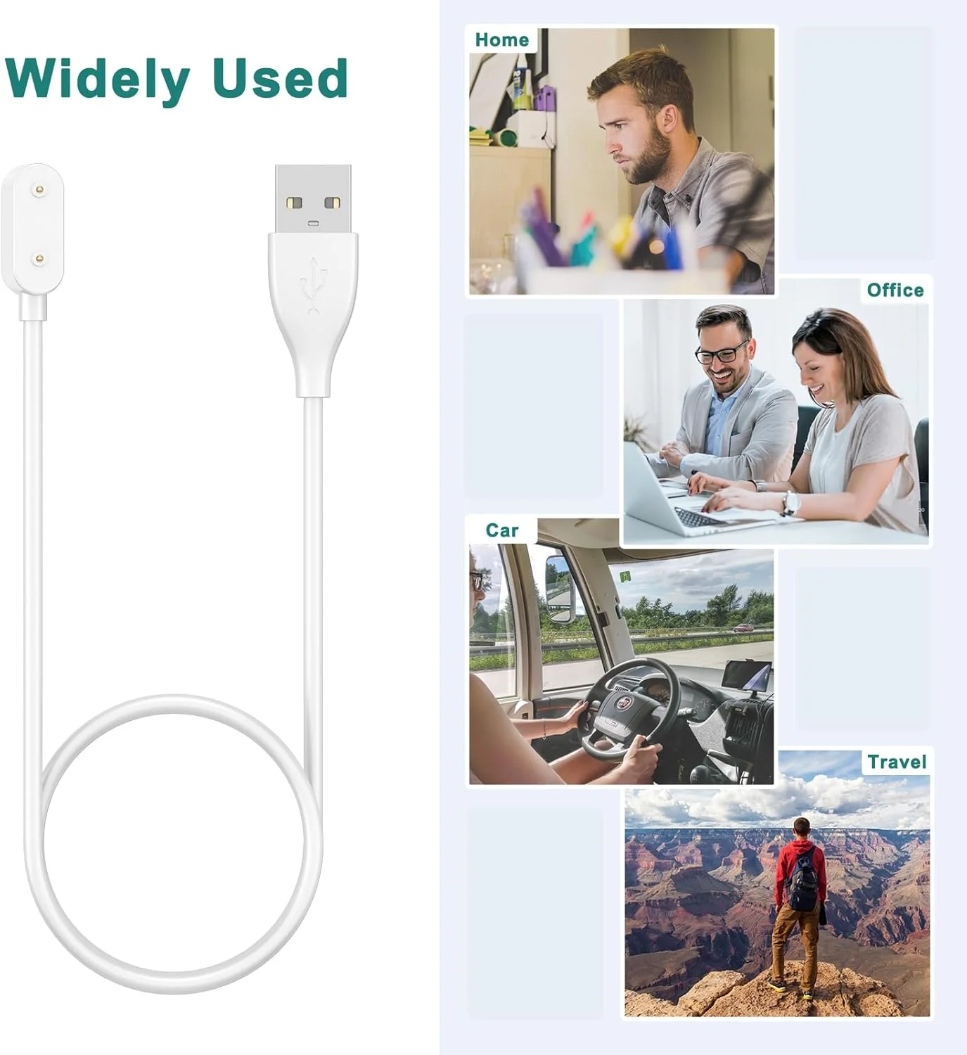 شارژر ساعت هوشمند برای Huawei Watch Fit3، کابل شارژ USB 100 سانتی متری سازگار با ساعت هوشمند Huawei Watch Fit 3 /Fit 2/Fit/Fit Mini/Huawei Band 9/8/7/6/6pro (سفید) شارژر ساعت هوشمند برای Huawei Watch Fit3، کابل شارژ USB 100 سانتی متری سازگار با ساعت هوشمند Huawei Watch Fit 3 /Fit 2/Fit/Fit Mini/Huawei Band 9/8/7/6/6pro (سفید)