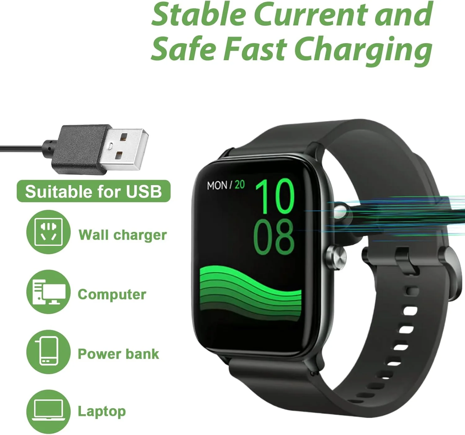 شارژر مغناطیسی ساعت هوشمند SMCEHEYA سازگار با YAMAY SW023 Willful SW021 SW025 Letsfit ID206 ID205L ID205U ID205S ID216 Umidigi Uwatch 3S 3 2S 2 - شارژر مغناطیسی 2 پین ساعت هوشمند شارژر مغناطیسی ساعت هوشمند SMCEHEYA سازگار با YAMAY SW023 Willful SW021 SW025 Letsfit ID206 ID205L ID205U ID205S ID216 Umidigi Uwatch 3S 3 2S 2 - شارژر مغناطیسی 2 پین ساعت هوشمند