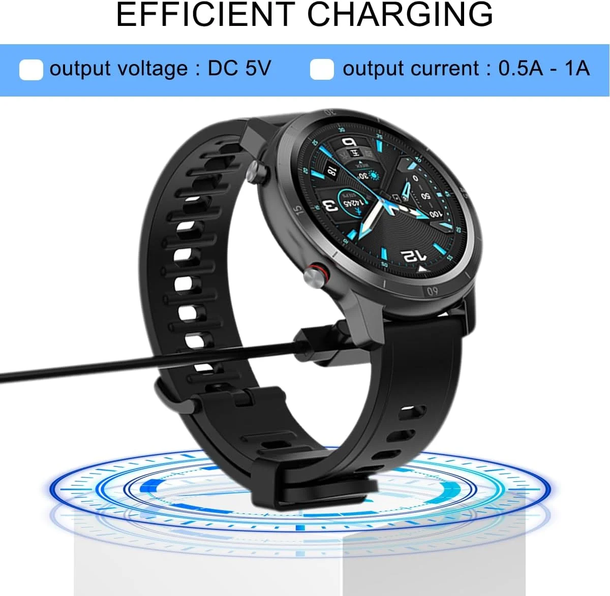 شارژر مغناطیسی Xiatiaosann برای YAMAY SW022، AGPTEK LW11، Ticwatch GTX، Xiaomi Haylou Solar LS05/RT LS05S، IMILAB KW66، کابل USB دو پین 4 میلیمتری، ساعت هوشمند 2 عددی شارژر مغناطیسی Xiatiaosann برای YAMAY SW022، AGPTEK LW11، Ticwatch GTX، Xiaomi Haylou Solar LS05/RT LS05S، IMILAB KW66، کابل USB دو پین 4 میلیمتری، ساعت هوشمند 2 عددی