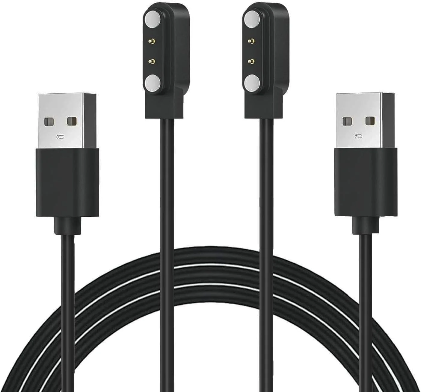 شارژر ساعت هوشمند Xininyia T60، [2 عدد/60 سانتی متر] کابل شارژ USB سازگار با Matast، uaue، QXQ، QCOQ، ساعت هوشمند CASCHO T60