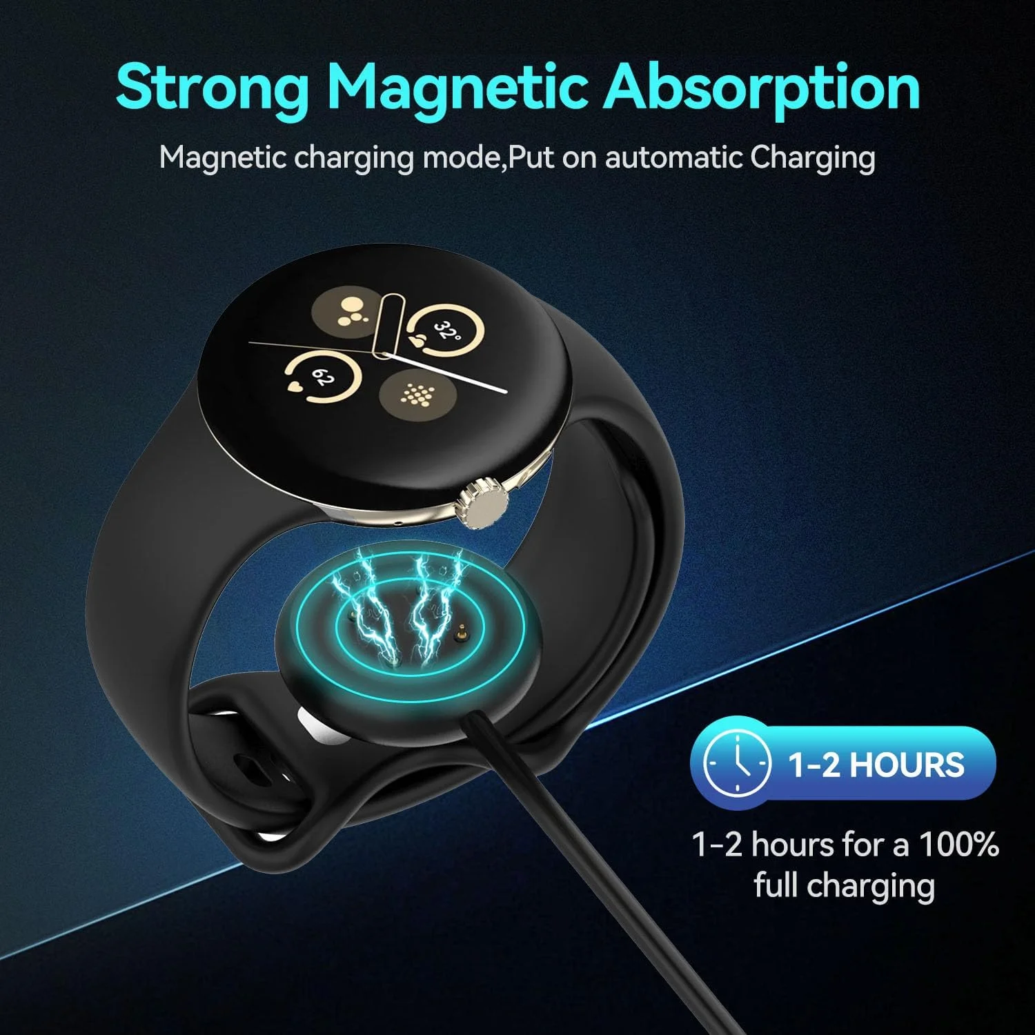 کابل شارژ ساعت T Tersely، شارژر ساعت هوشمند برای Google Pixel Watch 3/2 (45mm/41mm)، شارژر مغناطیسی 1 متری ساعت، کابل شارژ جایگزین USB Type C برای Google Pixel 3 کابل شارژ ساعت T Tersely، شارژر ساعت هوشمند برای Google Pixel Watch 3/2 (45mm/41mm)، شارژر مغناطیسی 1 متری ساعت، کابل شارژ جایگزین USB Type C برای Google Pixel 3