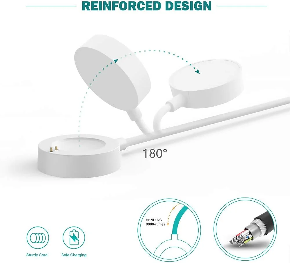 شارژر توسيتا سازگار با Fossil Gen 4، Gen 5، Emporio Armani، Skagen falster 2، Misfit Vapor 2، Diesel Guard 2.5، Michael Kors Runway - کابل شارژ USB طول 100 سانتی متر - لوازم جانبی ساعت هوشمند شارژر توسيتا سازگار با Fossil Gen 4، Gen 5، Emporio Armani، Skagen falster 2، Misfit Vapor 2، Diesel Guard 2.5، Michael Kors Runway - کابل شارژ USB طول 100 سانتی متر - لوازم جانبی ساعت هوشمند