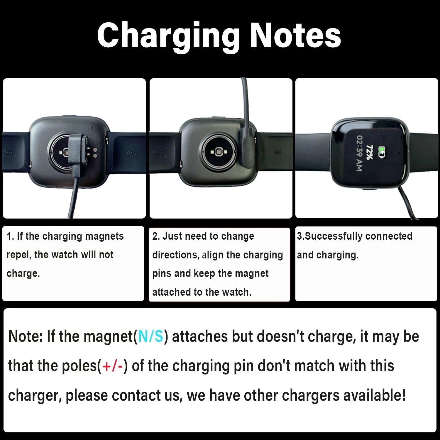 شارژر مغناطیسی ساعت هوشمند Xininyia، بسته 2 عددی، کابل شارژ USB (طول 1 متر) شارژر مغناطیسی ساعت هوشمند Xininyia، بسته 2 عددی، کابل شارژ USB (طول 1 متر)