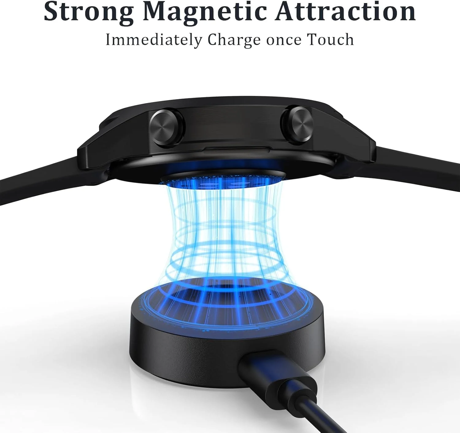 کابل شارژر ساعت هوشمند Zuooiec سازگار با Huawei Watch GT4 (46mm/41mm)، کابل شارژ USB جایگزین، شارژر مغناطیسی USB برای لوازم جانبی Huawei Watch GT3 (46mm/42mm) (80cm/2.6ft) (مشکی) کابل شارژر ساعت هوشمند Zuooiec سازگار با Huawei Watch GT4 (46mm/41mm)، کابل شارژ USB جایگزین، شارژر مغناطیسی USB برای لوازم جانبی Huawei Watch GT3 (46mm/42mm) (80cm/2.6ft) (مشکی)