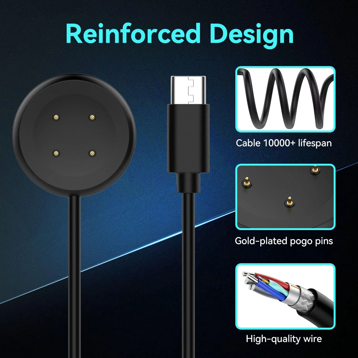 کابل شارژ ساعت T Tersely، شارژر ساعت هوشمند برای Google Pixel Watch 3/2 (45mm/41mm)، شارژر مغناطیسی 1 متری ساعت، کابل شارژ جایگزین USB Type C برای Google Pixel 3 کابل شارژ ساعت T Tersely، شارژر ساعت هوشمند برای Google Pixel Watch 3/2 (45mm/41mm)، شارژر مغناطیسی 1 متری ساعت، کابل شارژ جایگزین USB Type C برای Google Pixel 3