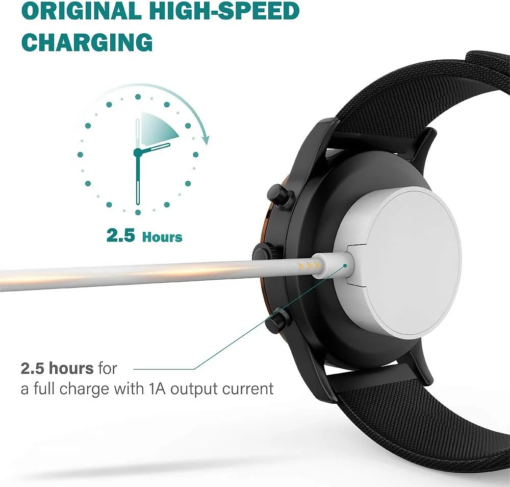 شارژر توسيتا سازگار با Fossil Gen 4، Gen 5، Emporio Armani، Skagen falster 2، Misfit Vapor 2، Diesel Guard 2.5، Michael Kors Runway - کابل شارژ USB طول 100 سانتی متر - لوازم جانبی ساعت هوشمند شارژر توسيتا سازگار با Fossil Gen 4، Gen 5، Emporio Armani، Skagen falster 2، Misfit Vapor 2، Diesel Guard 2.5، Michael Kors Runway - کابل شارژ USB طول 100 سانتی متر - لوازم جانبی ساعت هوشمند