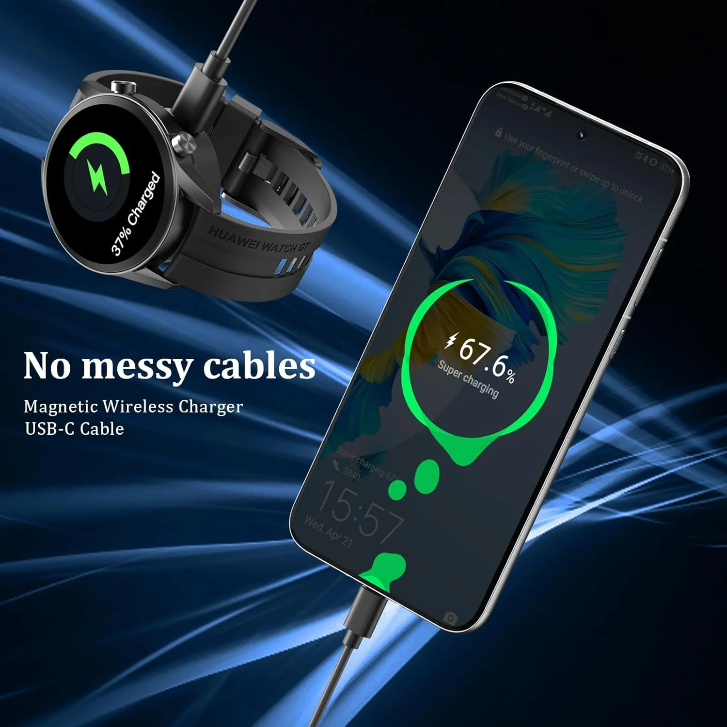 کابل شارژر ساعت هوشمند Zuooiec سازگار با Huawei Watch GT4 (46mm/41mm)، کابل شارژ USB جایگزین، شارژر مغناطیسی USB برای لوازم جانبی Huawei Watch GT3 (46mm/42mm) (80cm/2.6ft) (مشکی) کابل شارژر ساعت هوشمند Zuooiec سازگار با Huawei Watch GT4 (46mm/41mm)، کابل شارژ USB جایگزین، شارژر مغناطیسی USB برای لوازم جانبی Huawei Watch GT3 (46mm/42mm) (80cm/2.6ft) (مشکی)