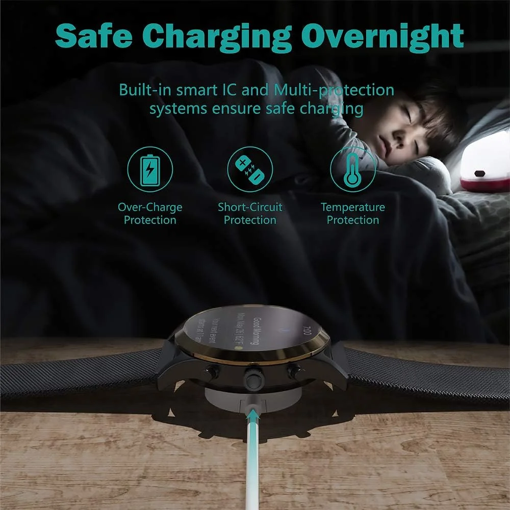 شارژر توسيتا سازگار با Fossil Gen 4، Gen 5، Emporio Armani، Skagen falster 2، Misfit Vapor 2، Diesel Guard 2.5، Michael Kors Runway - کابل شارژ USB طول 100 سانتی متر - لوازم جانبی ساعت هوشمند شارژر توسيتا سازگار با Fossil Gen 4، Gen 5، Emporio Armani، Skagen falster 2، Misfit Vapor 2، Diesel Guard 2.5، Michael Kors Runway - کابل شارژ USB طول 100 سانتی متر - لوازم جانبی ساعت هوشمند