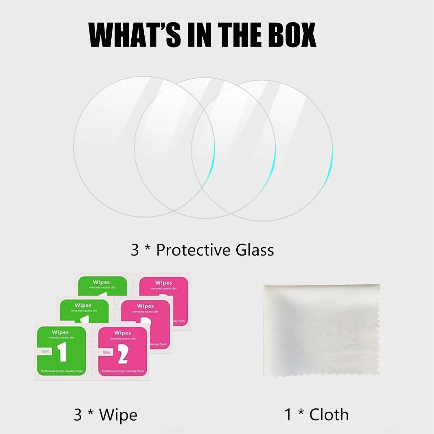 محافظ صفحه نمایش Blueshaweu سازگار با ساعت هوشمند مردانه Haulvean مدل K68 با صفحه نمایش 1.85 اینچی، محافظ صفحه شیشه ای حرارت دیده با سختی 9H [بسته 3 عددی] سازگار با ساعت هوشمند Haulvean K68 (HD)