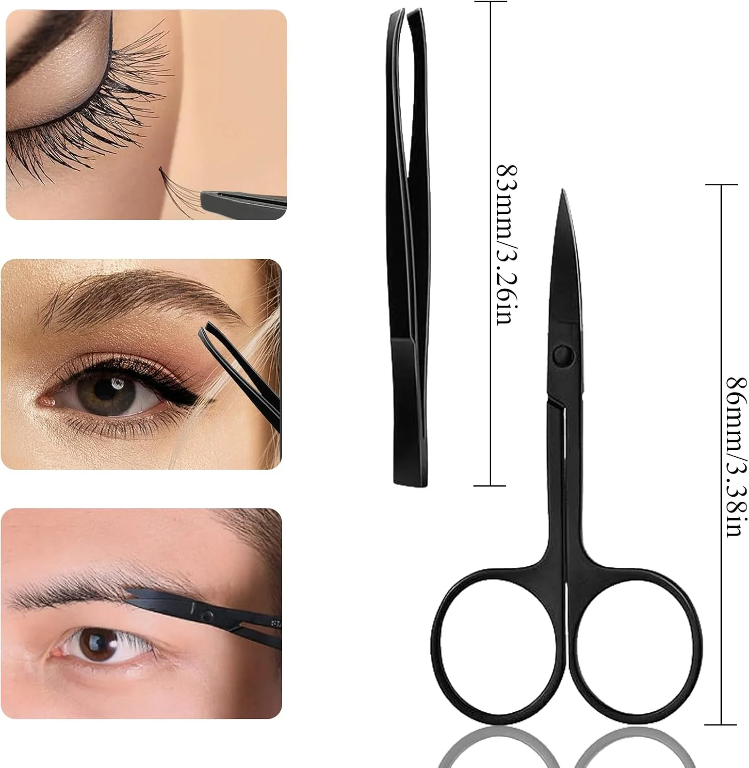 ست فرم دهنده ابرو ElegGlo، مناسب برای همه، ابروها، مژه ها و زیبایی صورت، شامل تیغ اصلاح پلک، قیچی ابرو، قیچی ابرو با شانه، برس برای ابروها ست فرم دهنده ابرو ElegGlo، مناسب برای همه، ابروها، مژه ها و زیبایی صورت، شامل تیغ اصلاح پلک، قیچی ابرو، قیچی ابرو با شانه، برس برای ابروها