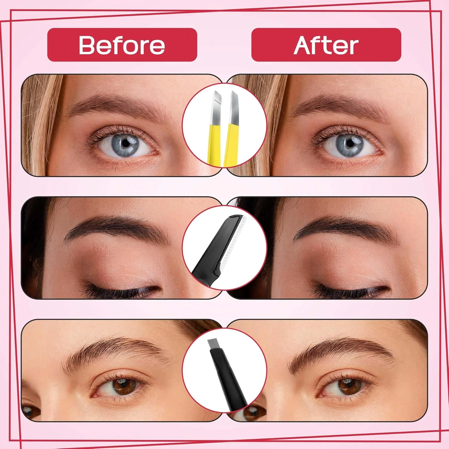 ست نفیس ابرو - 8 در 1 - ست موچین ابرو 4 عددی - ست حالت دهنده ابرو - ست چند منظوره برای مرتب کردن ابرو - تیغ ابرو، برس و شانه ابرو، مداد، قیچی ابرو در کیف محافظ دار ست نفیس ابرو - 8 در 1 - ست موچین ابرو 4 عددی - ست حالت دهنده ابرو - ست چند منظوره برای مرتب کردن ابرو - تیغ ابرو، برس و شانه ابرو، مداد، قیچی ابرو در کیف محافظ دار