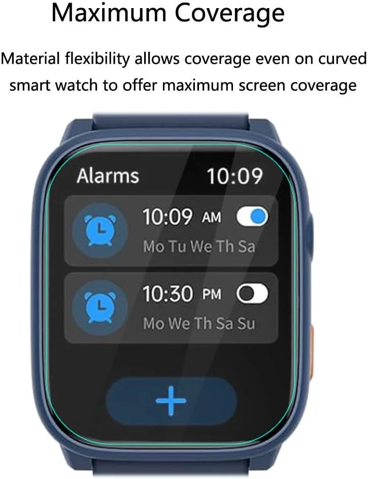 محافظ صفحه نمایش فوتاوی برای ساعت هوشمند ModaWin Smart Watch W98، بسته 3 عددی، فیلم PET نرم و شفاف HD، ضد اثر انگشت، ضد خش، بدون حباب، سازگار با ساعت هوشمند MgaoLo ModaWin W98 Kids