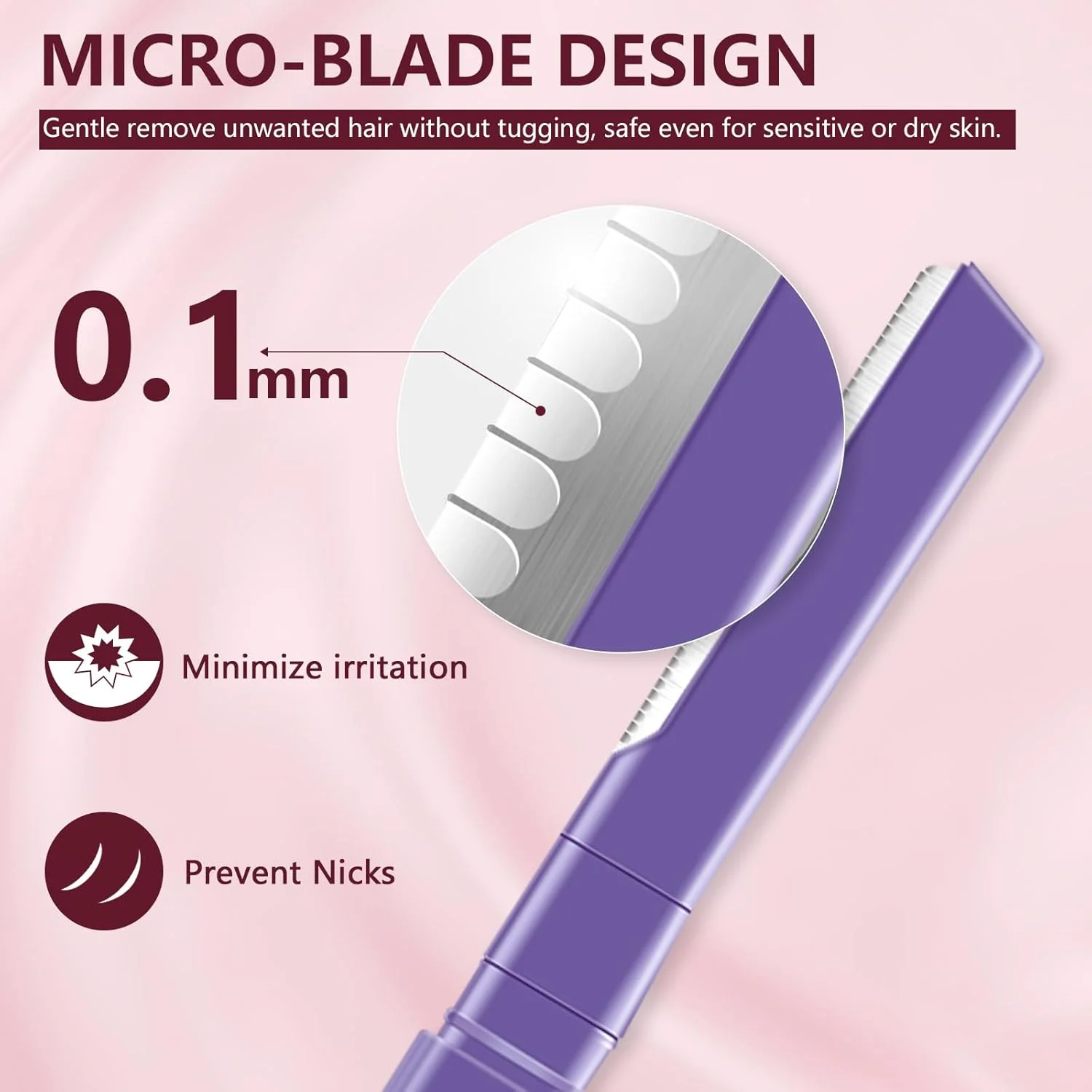 تیغ ابرو زنانه، کیت اصلاح ابرو با موچین و برس 2 در 1، تیغ های درماپلنینگ دو لبه برای صورت و ابرو، میکرو تیغ دقیق، موبر بدون درد و شکل دهنده ابرو تیغ ابرو زنانه، کیت اصلاح ابرو با موچین و برس 2 در 1، تیغ های درماپلنینگ دو لبه برای صورت و ابرو، میکرو تیغ دقیق، موبر بدون درد و شکل دهنده ابرو