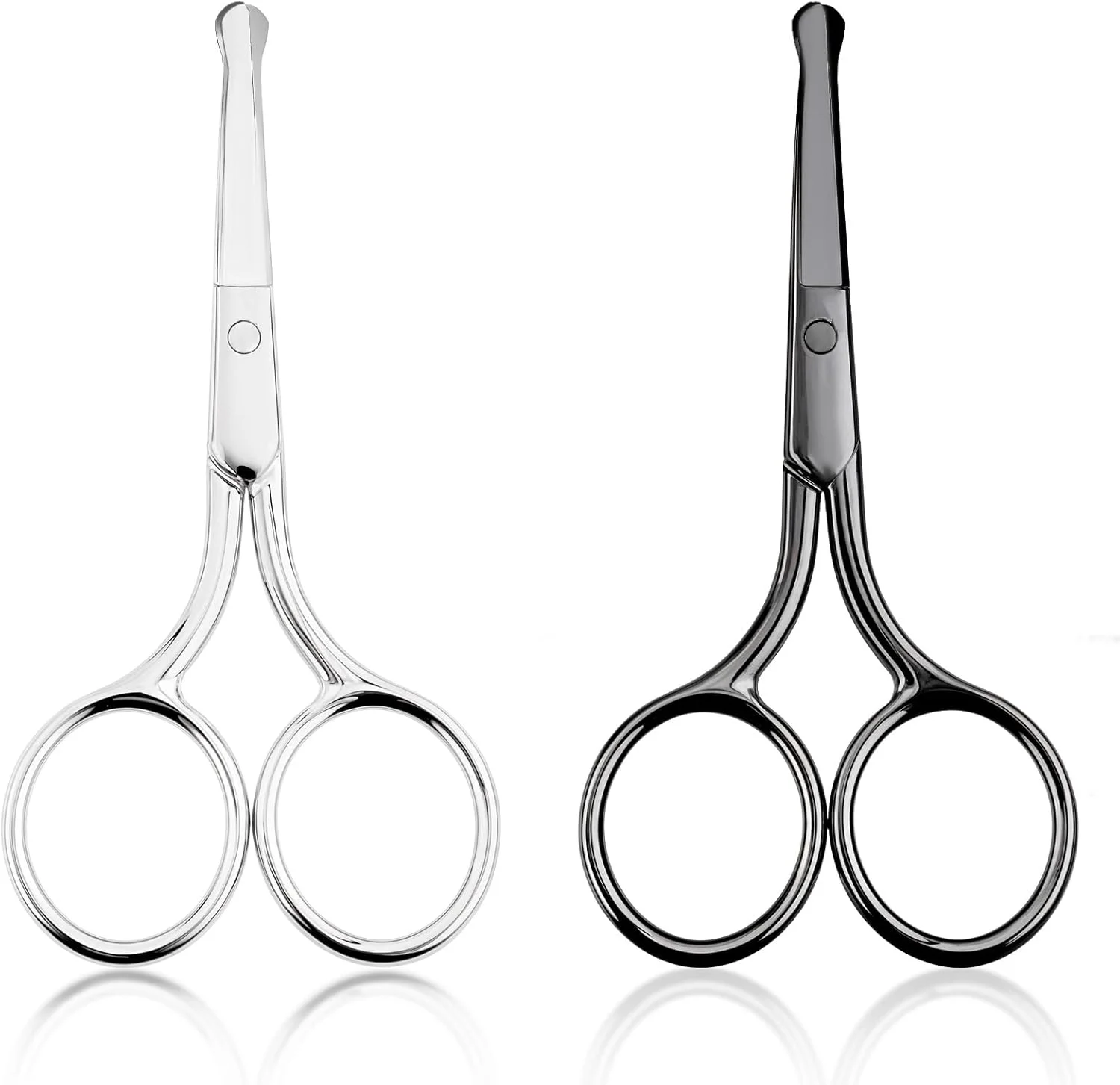 قیچی موی بینی Gjinxi بسته 2 عددی، قیچی ایمنی ابرو، موزن بینی برای مردان و زنان، قیچی با نوک گرد، موزن ابرو، قیچی کوچک مسافرتی برای اصلاح موهای صورت قیچی موی بینی Gjinxi بسته 2 عددی، قیچی ایمنی ابرو، موزن بینی برای مردان و زنان، قیچی با نوک گرد، موزن ابرو، قیچی کوچک مسافرتی برای اصلاح موهای صورت