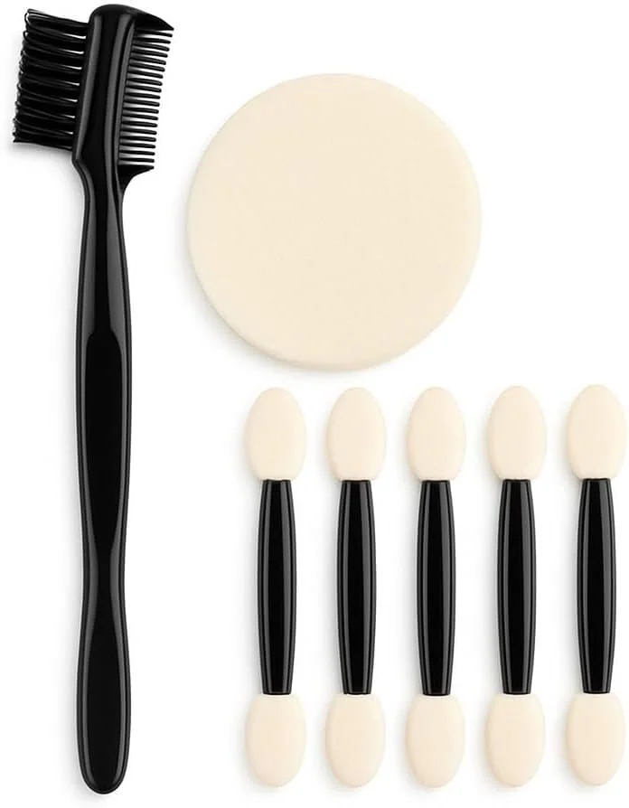 ست مرتب سازی ابرو Fitto با موچین استیل ضد زنگ، قیچی دقیق، تیغ ابرو، برس و شانه ابرو - کیت حالت دهنده و مرتب کننده ابرو برای موهای صورت