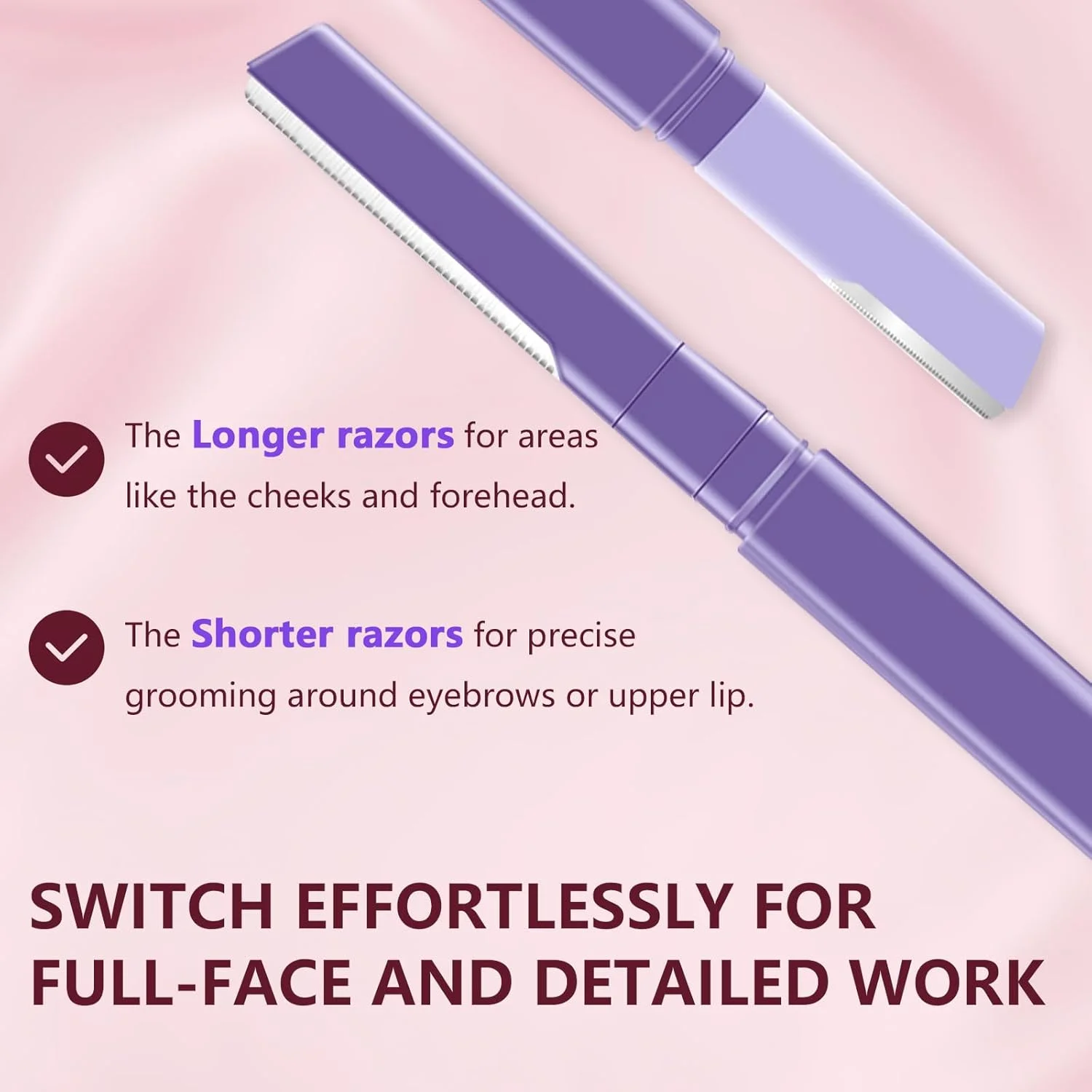 تیغ ابرو زنانه، کیت اصلاح ابرو با موچین و برس 2 در 1، تیغ های درماپلنینگ دو لبه برای صورت و ابرو، میکرو تیغ دقیق، موبر بدون درد و شکل دهنده ابرو تیغ ابرو زنانه، کیت اصلاح ابرو با موچین و برس 2 در 1، تیغ های درماپلنینگ دو لبه برای صورت و ابرو، میکرو تیغ دقیق، موبر بدون درد و شکل دهنده ابرو