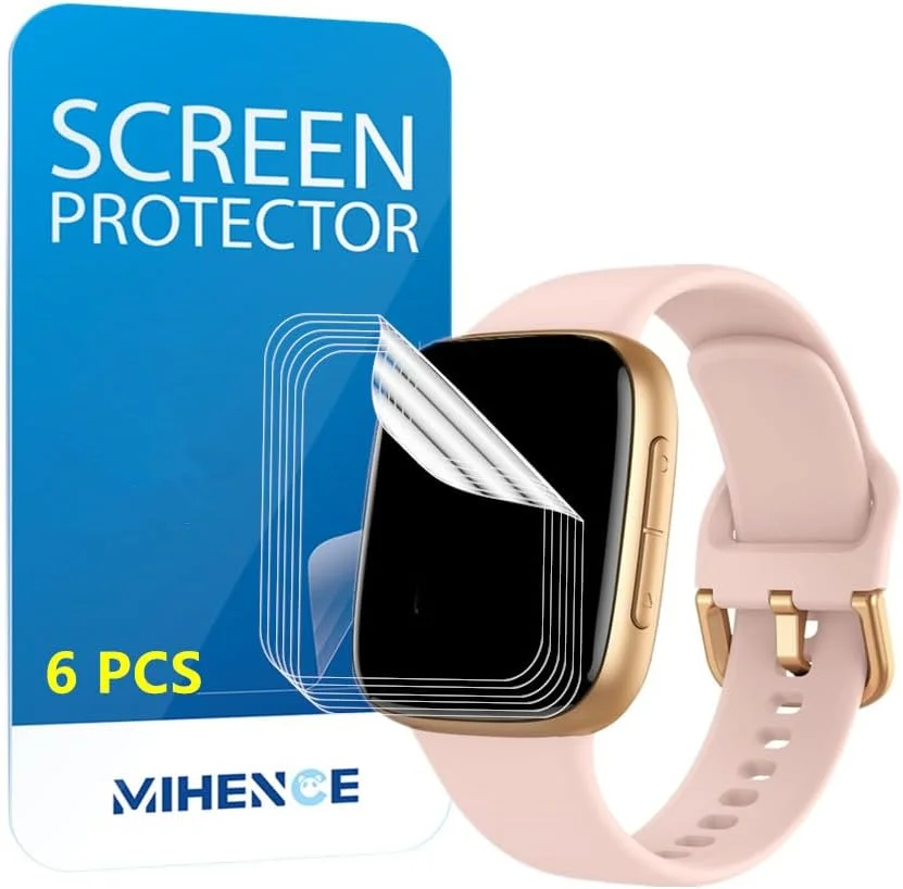 محافظ صفحه نمایش MIHENCE سازگار با ساعت هوشمند GTX20 1.85 اینچی، فیلم محافظ TPU HD سازگار با ساعت هوشمند VinoVonue/antfit/Tensky GTX20 (6 عدد)