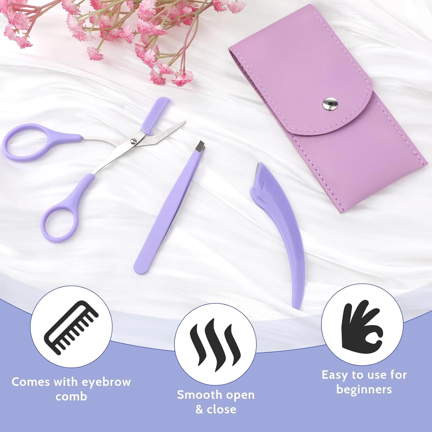 ست مرتب سازی ابرو، قیچی ابرو با شانه، تیغ ابرو، موچین ابرو، ابزار حرفه ای و دقیق اصلاح ابرو و از بین بردن موهای صورت مناسب برای خانم ها و آقایان ست مرتب سازی ابرو، قیچی ابرو با شانه، تیغ ابرو، موچین ابرو، ابزار حرفه ای و دقیق اصلاح ابرو و از بین بردن موهای صورت مناسب برای خانم ها و آقایان