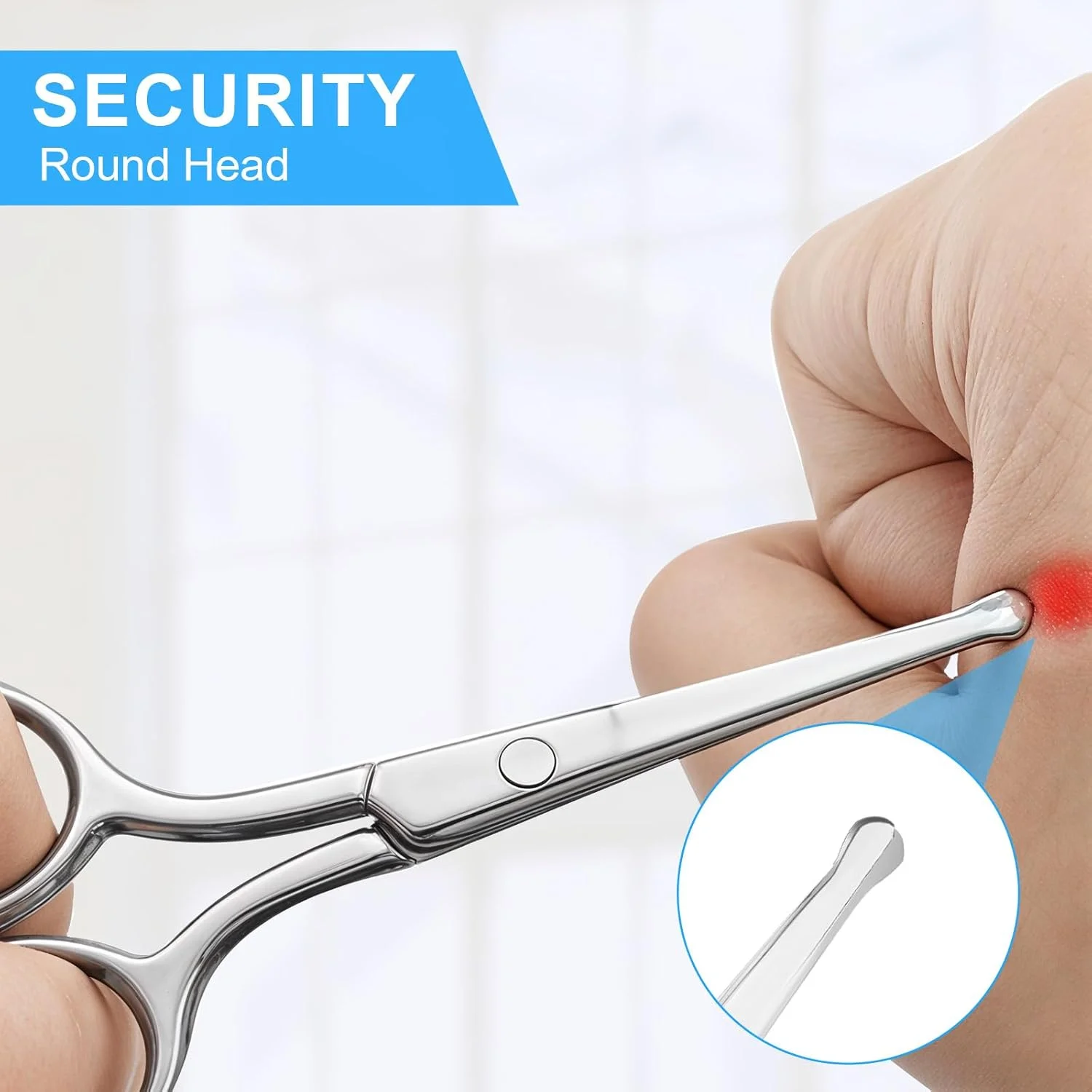 قیچی موی بینی Gjinxi بسته 2 عددی، قیچی ایمنی ابرو، موزن بینی برای مردان و زنان، قیچی با نوک گرد، موزن ابرو، قیچی کوچک مسافرتی برای اصلاح موهای صورت قیچی موی بینی Gjinxi بسته 2 عددی، قیچی ایمنی ابرو، موزن بینی برای مردان و زنان، قیچی با نوک گرد، موزن ابرو، قیچی کوچک مسافرتی برای اصلاح موهای صورت