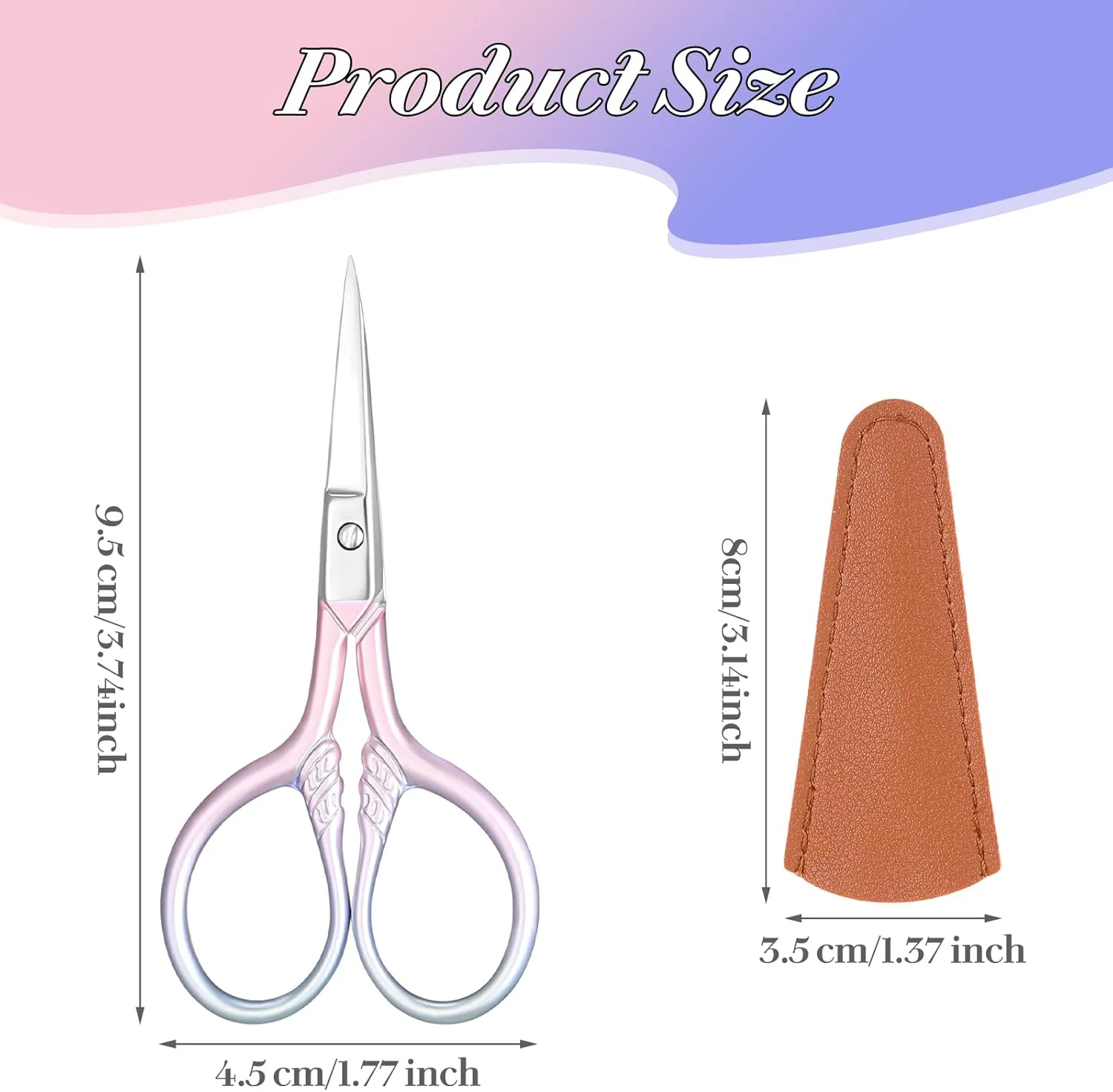 قیچی ابرو Gjinxi، قیچی اصلاح ابرو حرفه ای برای زنان، قیچی زیبایی کوچک، قیچی آرایشی، قیچی اصلاح ابرو برای موهای صورت، ابرو، ریش، گوش و بینی قیچی ابرو Gjinxi، قیچی اصلاح ابرو حرفه ای برای زنان، قیچی زیبایی کوچک، قیچی آرایشی، قیچی اصلاح ابرو برای موهای صورت، ابرو، ریش، گوش و بینی