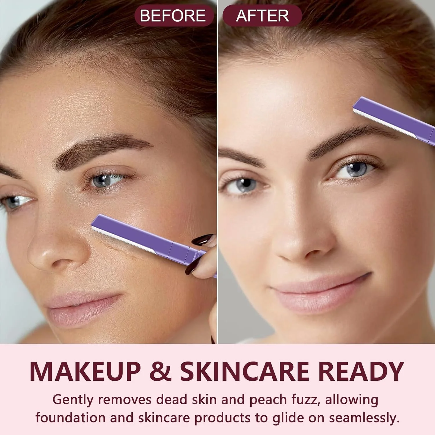 تیغ ابرو زنانه، کیت اصلاح ابرو با موچین و برس 2 در 1، تیغ های درماپلنینگ دو لبه برای صورت و ابرو، میکرو تیغ دقیق، موبر بدون درد و شکل دهنده ابرو تیغ ابرو زنانه، کیت اصلاح ابرو با موچین و برس 2 در 1، تیغ های درماپلنینگ دو لبه برای صورت و ابرو، میکرو تیغ دقیق، موبر بدون درد و شکل دهنده ابرو