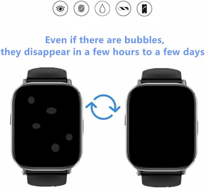 محافظ صفحه نمایش MIHENCE سازگار با ساعت هوشمند ganopterygon 2.01 اینچی مدل G128، فیلم محافظ TPU HD سازگار با ساعت هوشمند 2.01 اینچی G128 (6 عدد)