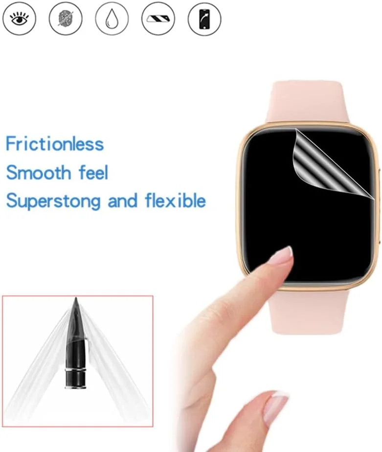 محافظ صفحه نمایش MIHENCE سازگار با ساعت هوشمند GTX20 1.85 اینچی، فیلم محافظ TPU HD سازگار با ساعت هوشمند VinoVonue/antfit/Tensky GTX20 (6 عدد)