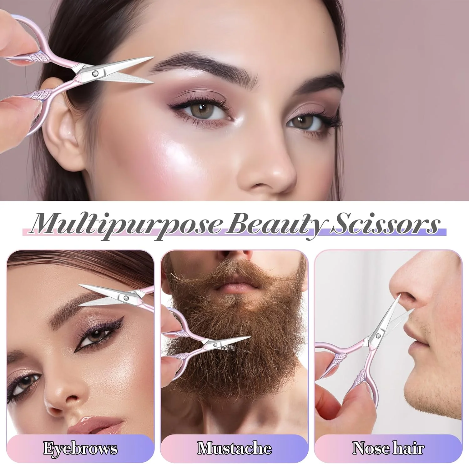 قیچی ابرو Gjinxi، قیچی اصلاح ابرو حرفه ای برای زنان، قیچی زیبایی کوچک، قیچی آرایشی، قیچی اصلاح ابرو برای موهای صورت، ابرو، ریش، گوش و بینی قیچی ابرو Gjinxi، قیچی اصلاح ابرو حرفه ای برای زنان، قیچی زیبایی کوچک، قیچی آرایشی، قیچی اصلاح ابرو برای موهای صورت، ابرو، ریش، گوش و بینی