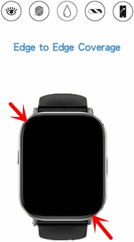 محافظ صفحه نمایش MIHENCE سازگار با ساعت هوشمند ganopterygon 2.01 اینچی مدل G128، فیلم محافظ TPU HD سازگار با ساعت هوشمند 2.01 اینچی G128 (6 عدد)