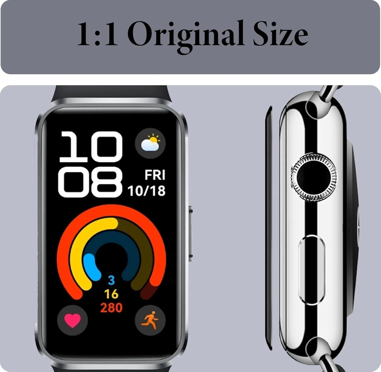 محافظ صفحه نمایش مورمور [بسته 3 عددی] برای ساعت هوشمند HUAWEI Band 10، فیلم محافظ صفحه نمایش نرم PET ضد خش منحنی سه بعدی HD شفاف، [پوشش کامل] حساس به لمس