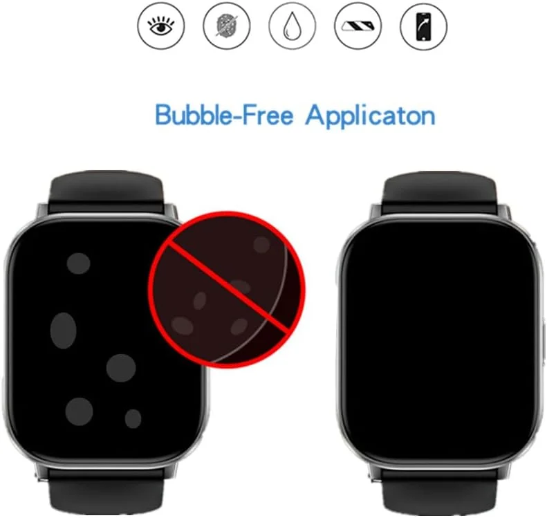 محافظ صفحه نمایش MIHENCE سازگار با ساعت هوشمند ganopterygon 2.01 اینچی مدل G128، فیلم محافظ TPU HD سازگار با ساعت هوشمند 2.01 اینچی G128 (6 عدد)