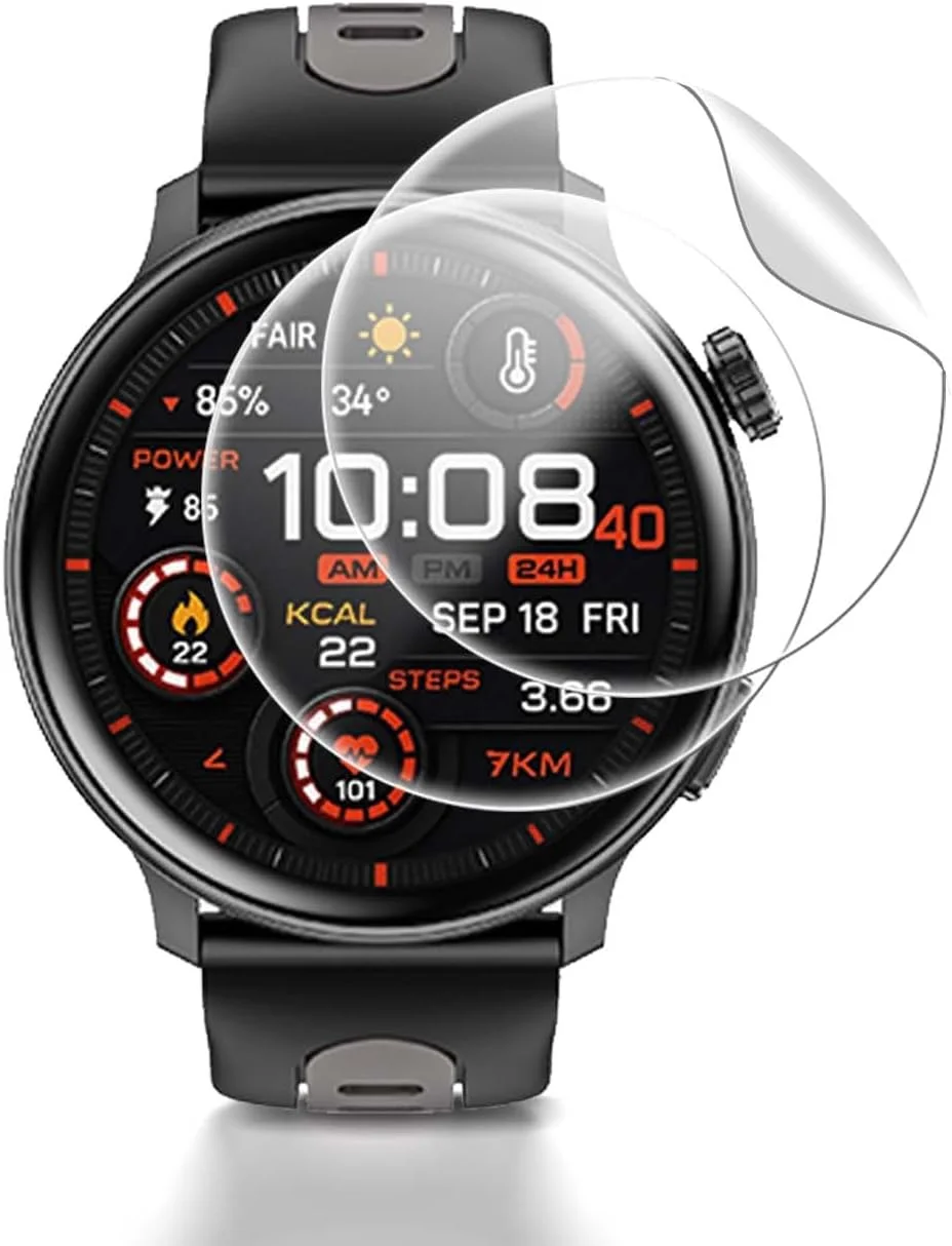 محافظ صفحه نمایش YAJOJO، بسته 2 عددی، برای ساعت هوشمند Mingdaln S666 1.43 اینچی، محافظ صفحه نمایش TPU نرم برای Mingdaln S666 1.43 اینچی، فیلم محافظ TPU HD انعطاف پذیر، بدون حباب، شفاف HD، حساس به لمس محافظ صفحه نمایش YAJOJO، بسته 2 عددی، برای ساعت هوشمند Mingdaln S666 1.43 اینچی، محافظ صفحه نمایش TPU نرم برای Mingdaln S666 1.43 اینچی، فیلم محافظ TPU HD انعطاف پذیر، بدون حباب، شفاف HD، حساس به لمس