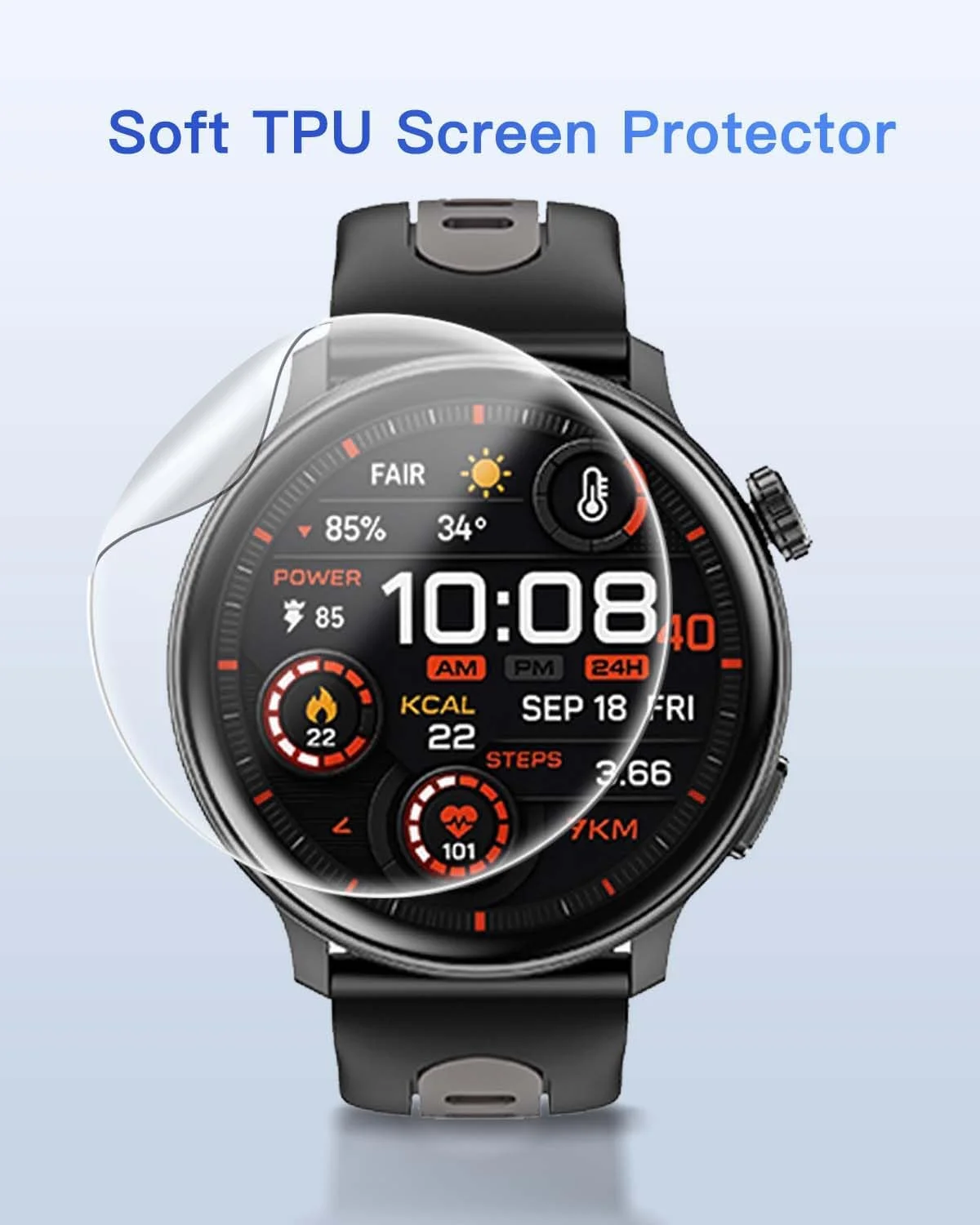 محافظ صفحه نمایش YAJOJO، بسته 2 عددی، برای ساعت هوشمند Mingdaln S666 1.43 اینچی، محافظ صفحه نمایش TPU نرم برای Mingdaln S666 1.43 اینچی، فیلم محافظ TPU HD انعطاف پذیر، بدون حباب، شفاف HD، حساس به لمس محافظ صفحه نمایش YAJOJO، بسته 2 عددی، برای ساعت هوشمند Mingdaln S666 1.43 اینچی، محافظ صفحه نمایش TPU نرم برای Mingdaln S666 1.43 اینچی، فیلم محافظ TPU HD انعطاف پذیر، بدون حباب، شفاف HD، حساس به لمس