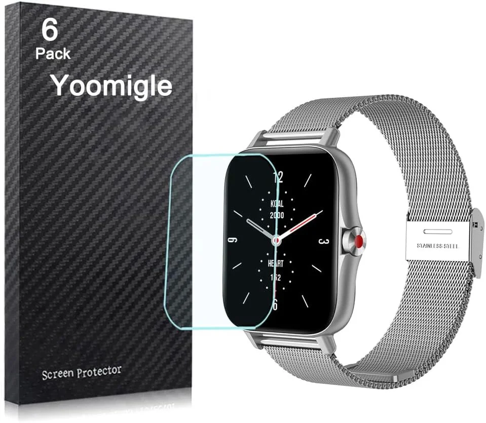 محافظ صفحه نمایش یومیگل سازگار با FMK I18 با صفحه نمایش 1.69 اینچی، بسته 6 عددی، مناسب برای محافظ صفحه نمایش ساعت هوشمند DaFit I18 1.7 اینچی، پوشش محافظ صفحه نمایش شفاف HD ضد خش محافظ صفحه نمایش یومیگل سازگار با FMK I18 با صفحه نمایش 1.69 اینچی، بسته 6 عددی، مناسب برای محافظ صفحه نمایش ساعت هوشمند DaFit I18 1.7 اینچی، پوشش محافظ صفحه نمایش شفاف HD ضد خش