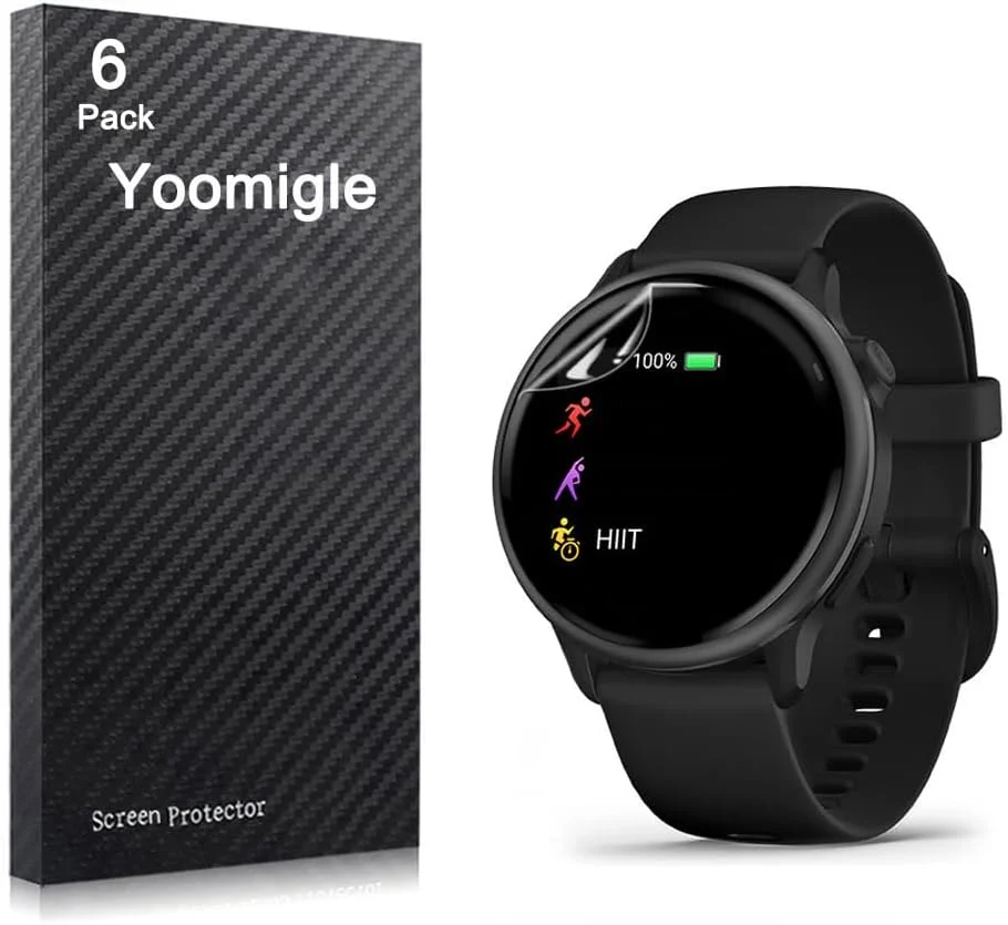 محافظ صفحه نمایش یومیگل سازگار با گارمین ویواکتیو 6، بسته 6 عددی، فیلم محافظ صفحه نمایش ساعت هوشمند گارمین ویواکتیو 5، پوشش محافظ صفحه نمایش شفاف HD ضد خش و ضد اثر انگشت محافظ صفحه نمایش یومیگل سازگار با گارمین ویواکتیو 6، بسته 6 عددی، فیلم محافظ صفحه نمایش ساعت هوشمند گارمین ویواکتیو 5، پوشش محافظ صفحه نمایش شفاف HD ضد خش و ضد اثر انگشت