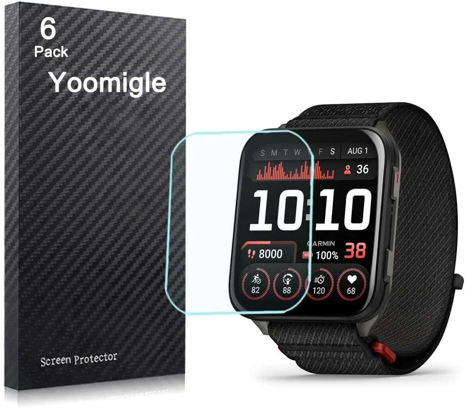 محافظ صفحه نمایش یومیگل سازگار با ساعت هوشمند گارمین ونو X1 51mm، بسته 6 عددی، محافظ صفحه نمایش شفاف HD ضد خش و ضد اثر انگشت محافظ صفحه نمایش یومیگل سازگار با ساعت هوشمند گارمین ونو X1 51mm، بسته 6 عددی، محافظ صفحه نمایش شفاف HD ضد خش و ضد اثر انگشت