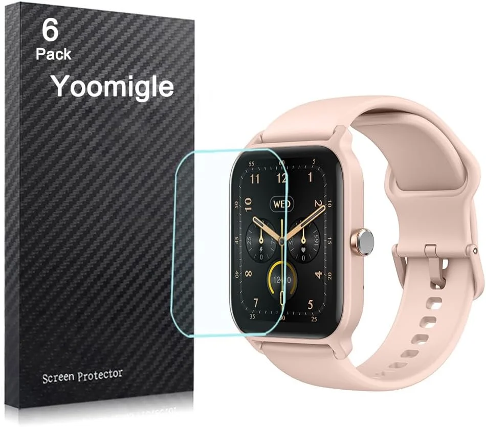 محافظ صفحه نمایش یومیگل سازگار با Woneligo W13 IDW13 با صفحه نمایش 1.8 اینچی، بسته 6 عددی، مناسب برای ساعت های هوشمند Gydom TOOBUR IFMDA IDW13 با صفحه نمایش 1.8 اینچی، محافظ صفحه نمایش شفاف HD ضد خش محافظ صفحه نمایش یومیگل سازگار با Woneligo W13 IDW13 با صفحه نمایش 1.8 اینچی، بسته 6 عددی، مناسب برای ساعت های هوشمند Gydom TOOBUR IFMDA IDW13 با صفحه نمایش 1.8 اینچی، محافظ صفحه نمایش شفاف HD ضد خش
