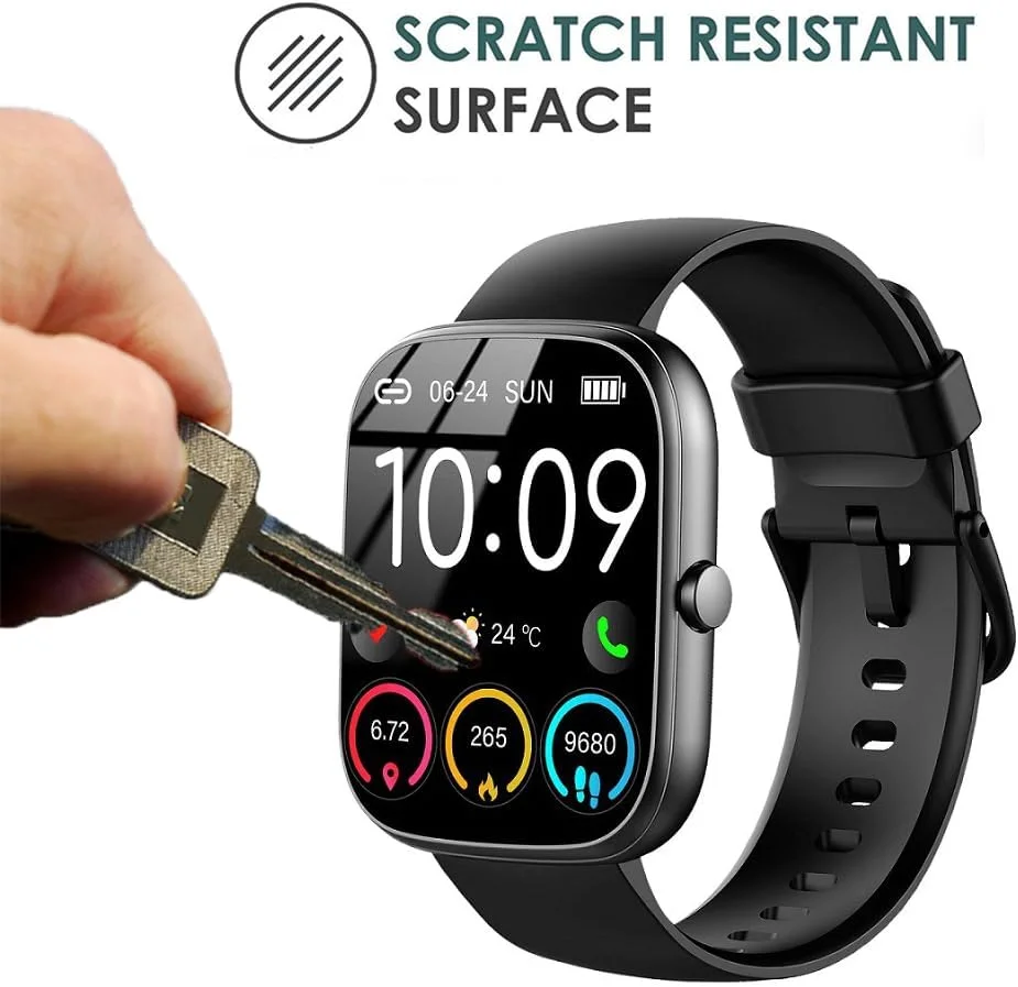 محافظ صفحه نمایش ساعت هوشمند یومیگل، سازگار با Uaue T60 1.91 اینچ (بسته 6 عددی)، سازگار با ساعت هوشمند CASCHO T60 1.91 اینچ، محافظ صفحه نمایش شفاف HD ضد خش